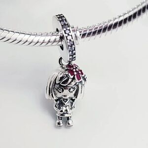 Pandora Flower Girl Sterling Silver Charm